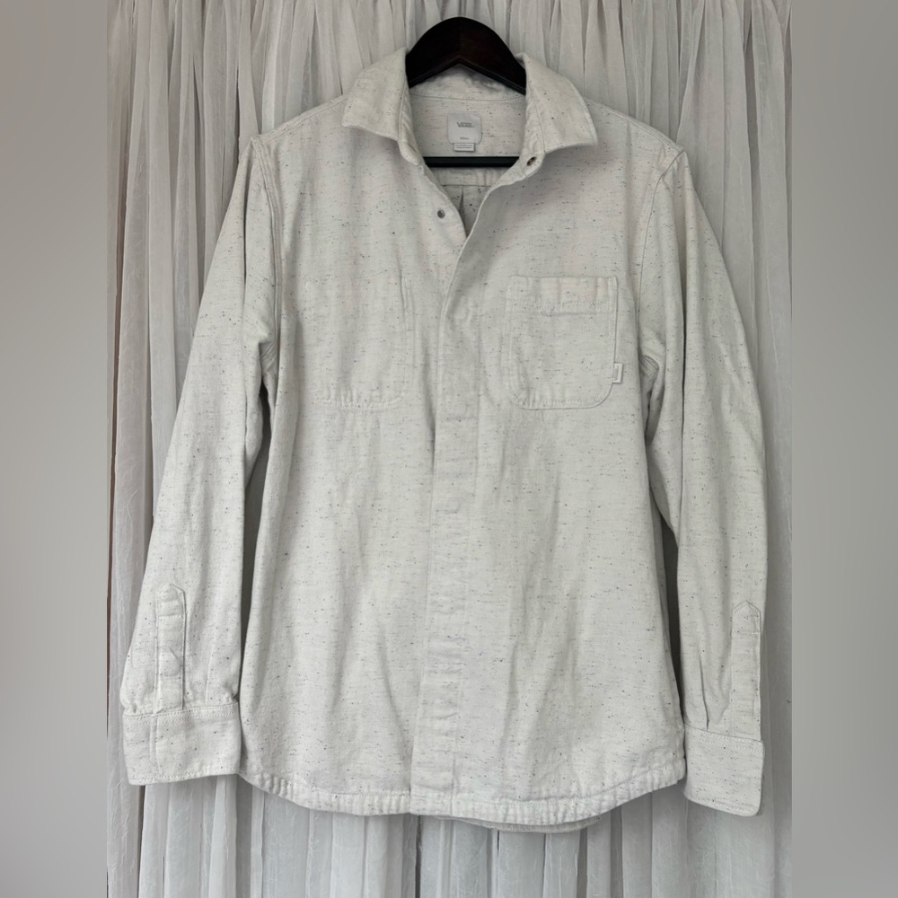 Vans White Casual Button Down Shirt